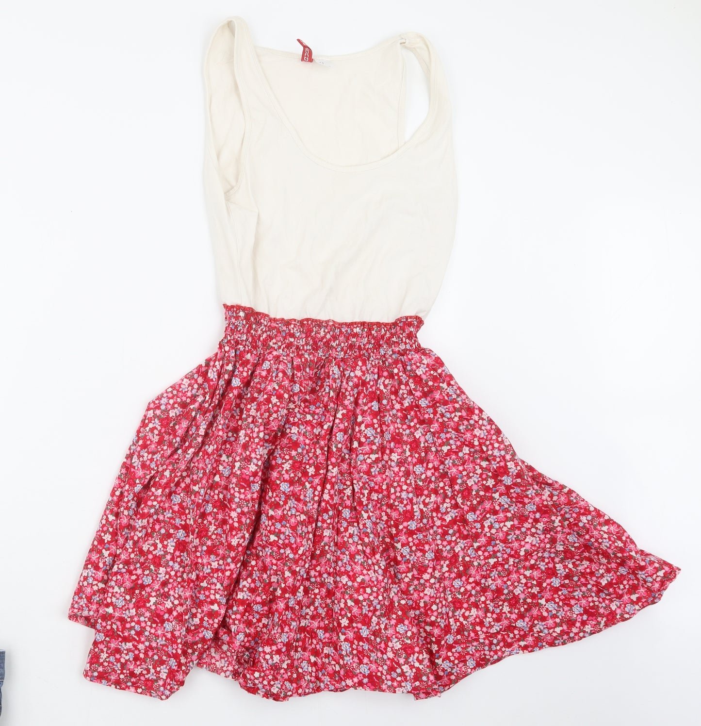 H&M Womens Red Floral  T-Shirt Dress  Size 8