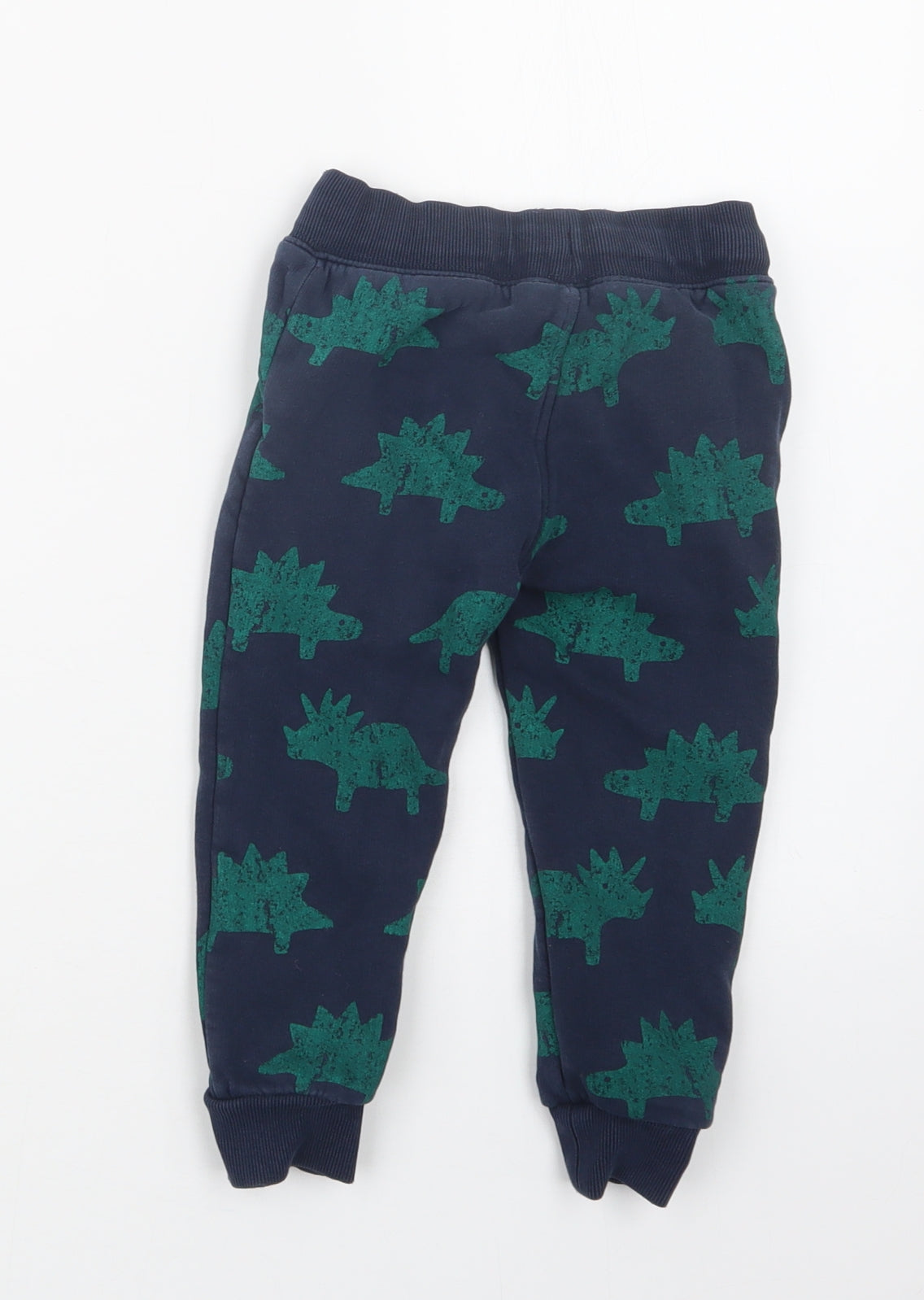 Marks and Spencer Boys Blue Geometric  Jogger Trousers Size 2-3 Years
