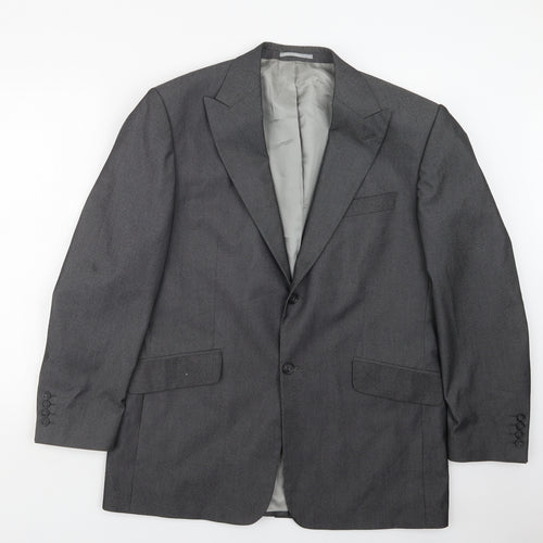 Armando Mens Grey   Jacket Suit Jacket Size 40