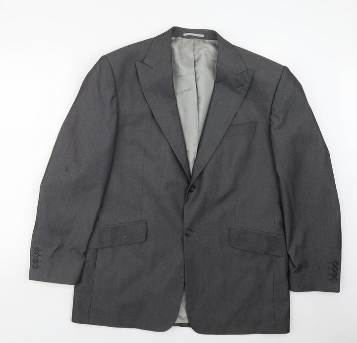 Armando Mens Grey Jacket Suit Jacket Size 40