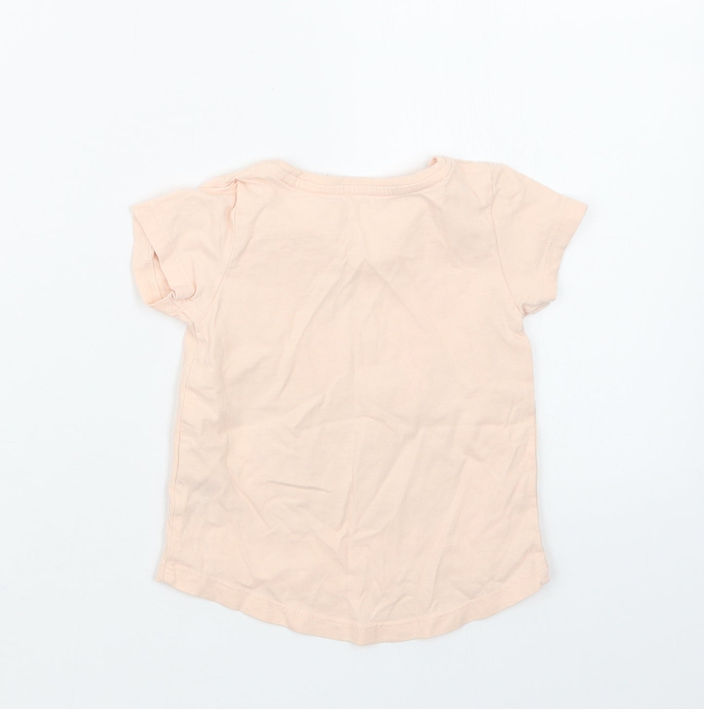 Nutmeg Girls Pink   Basic T-Shirt Size 18-24 Months