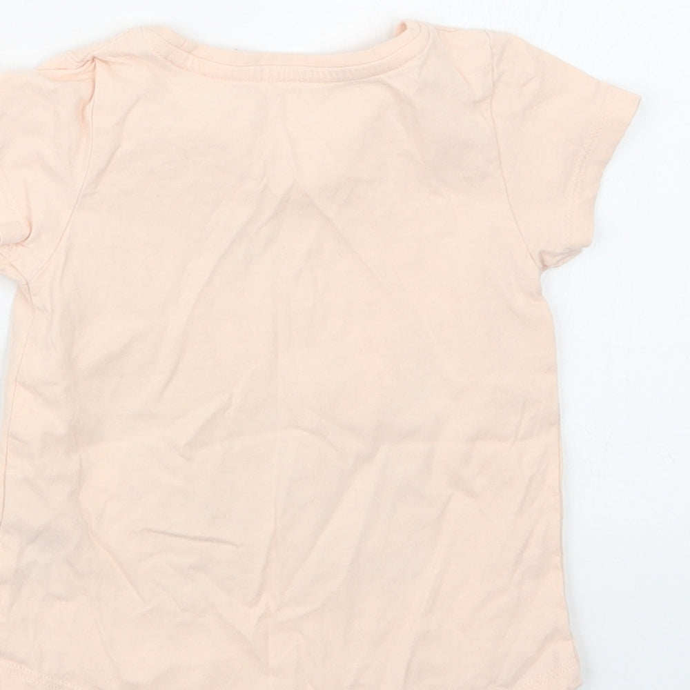 Nutmeg Girls Pink   Basic T-Shirt Size 18-24 Months
