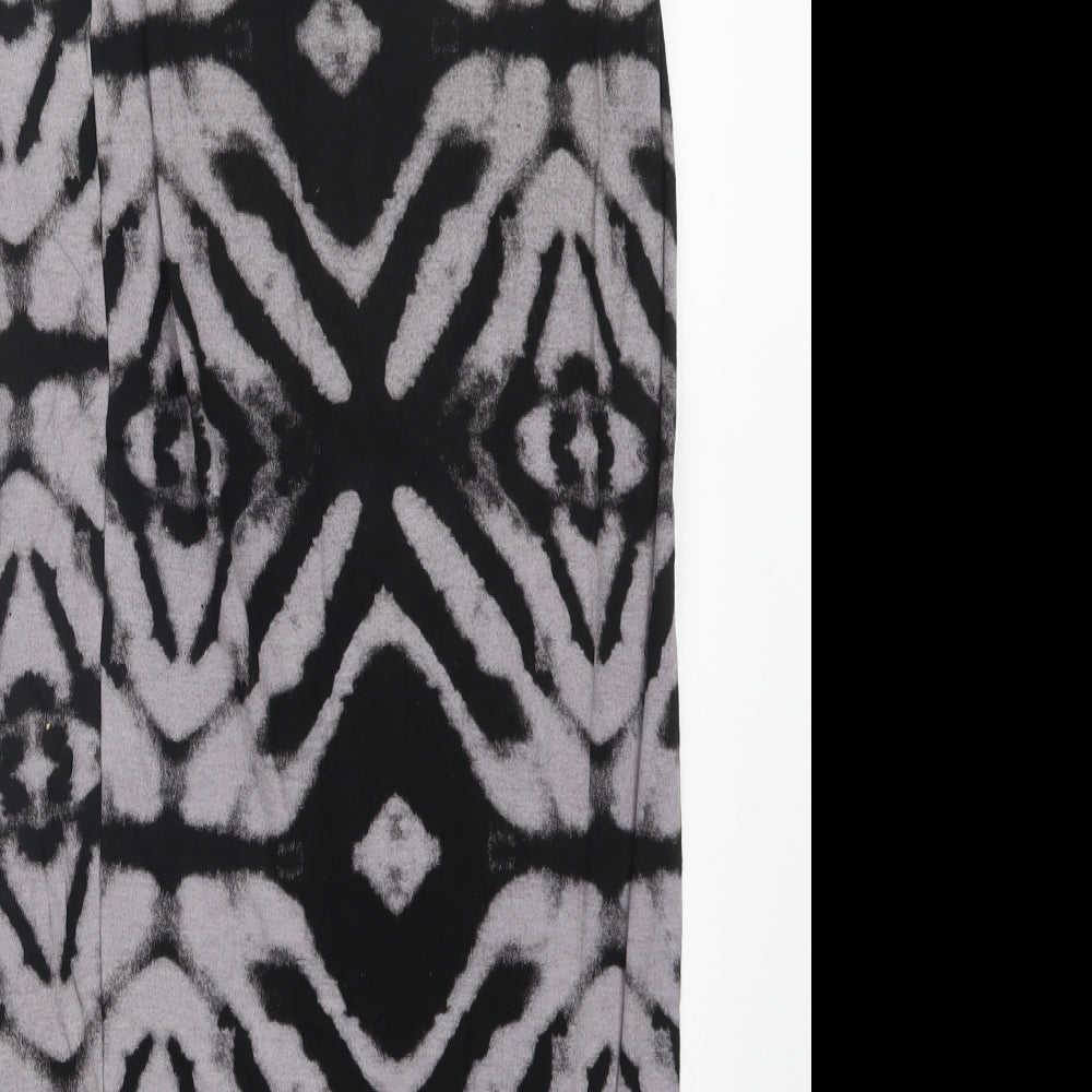 Cameo Rose Womens Grey Geometric  Maxi Skirt Size S