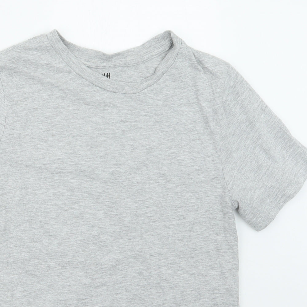 H&M Boys Grey   Basic T-Shirt Size 13-14 Years