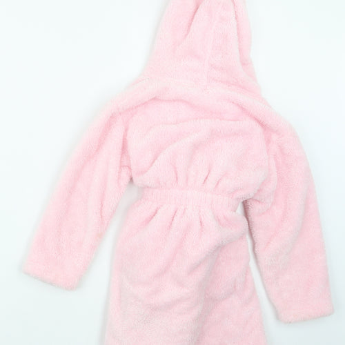 George Girls Pink Geometric  Top Robe Size 5-6 Years  - Frozen