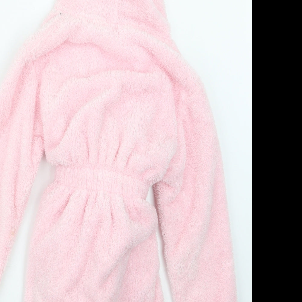 George Girls Pink Geometric  Top Robe Size 5-6 Years  - Frozen