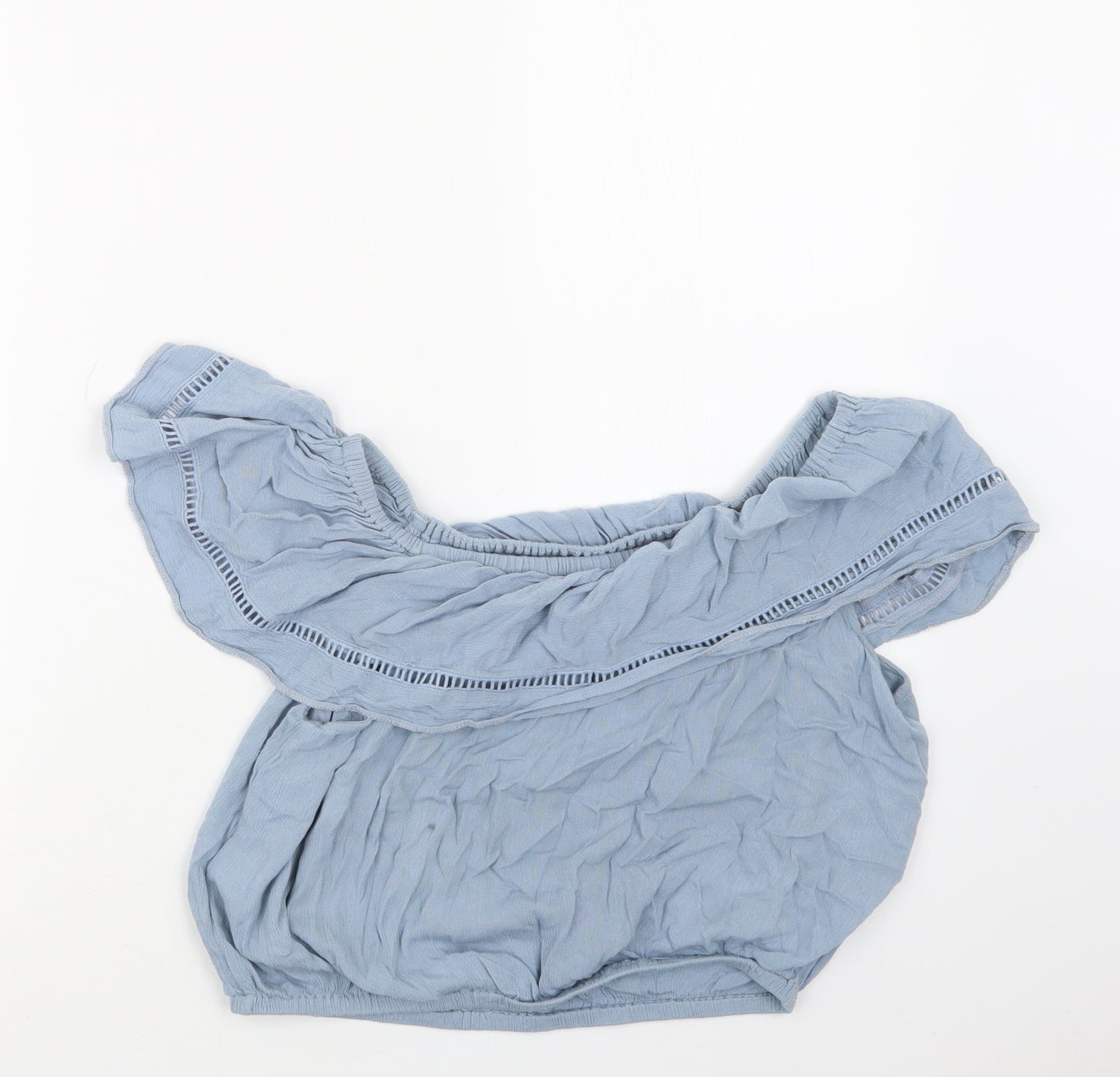 New Look Womens Blue   Cropped T-Shirt Size 14