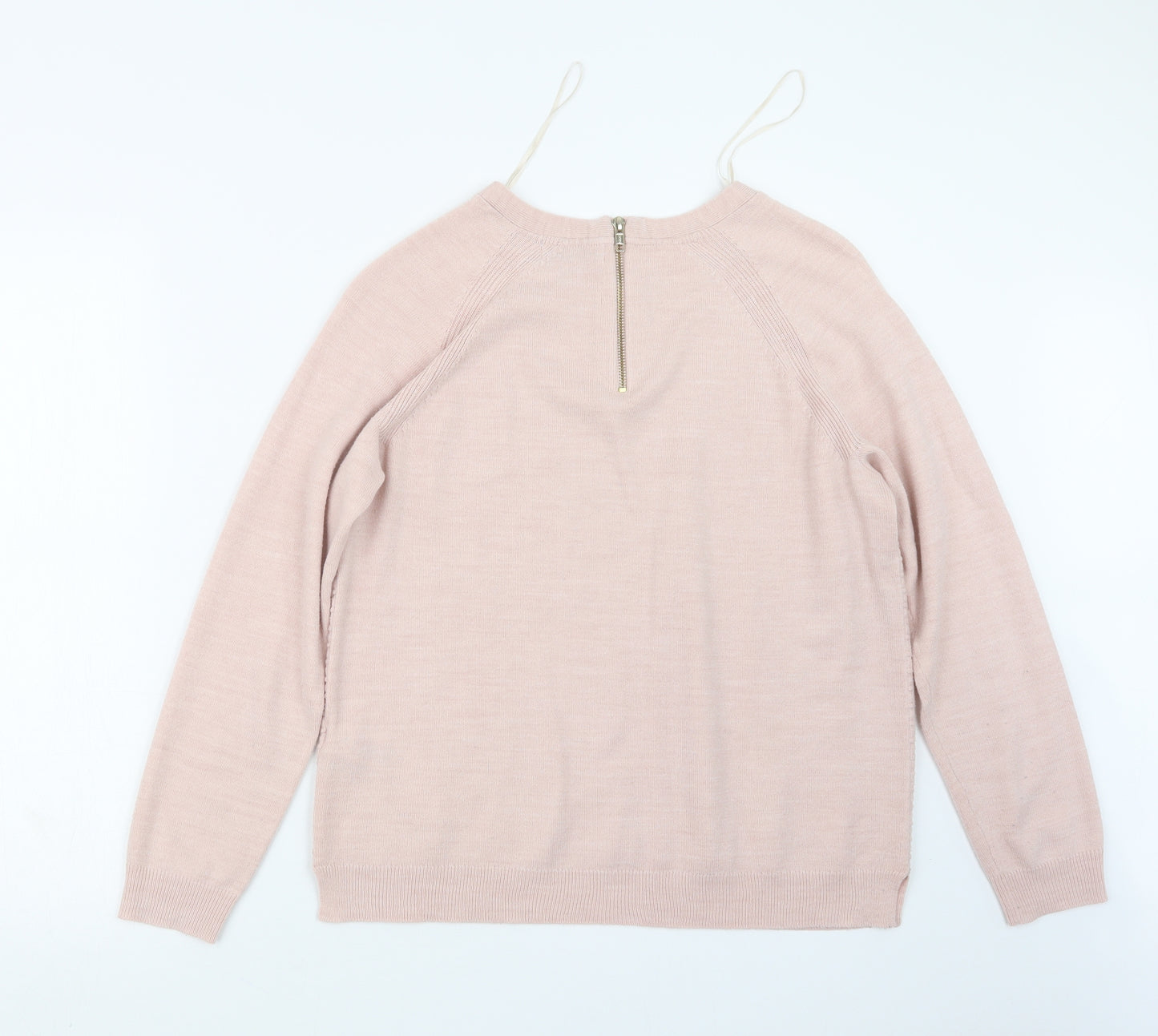 Per Una Womens Pink  Knit Pullover Jumper Size 14