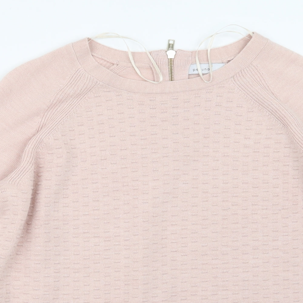 Per Una Womens Pink  Knit Pullover Jumper Size 14