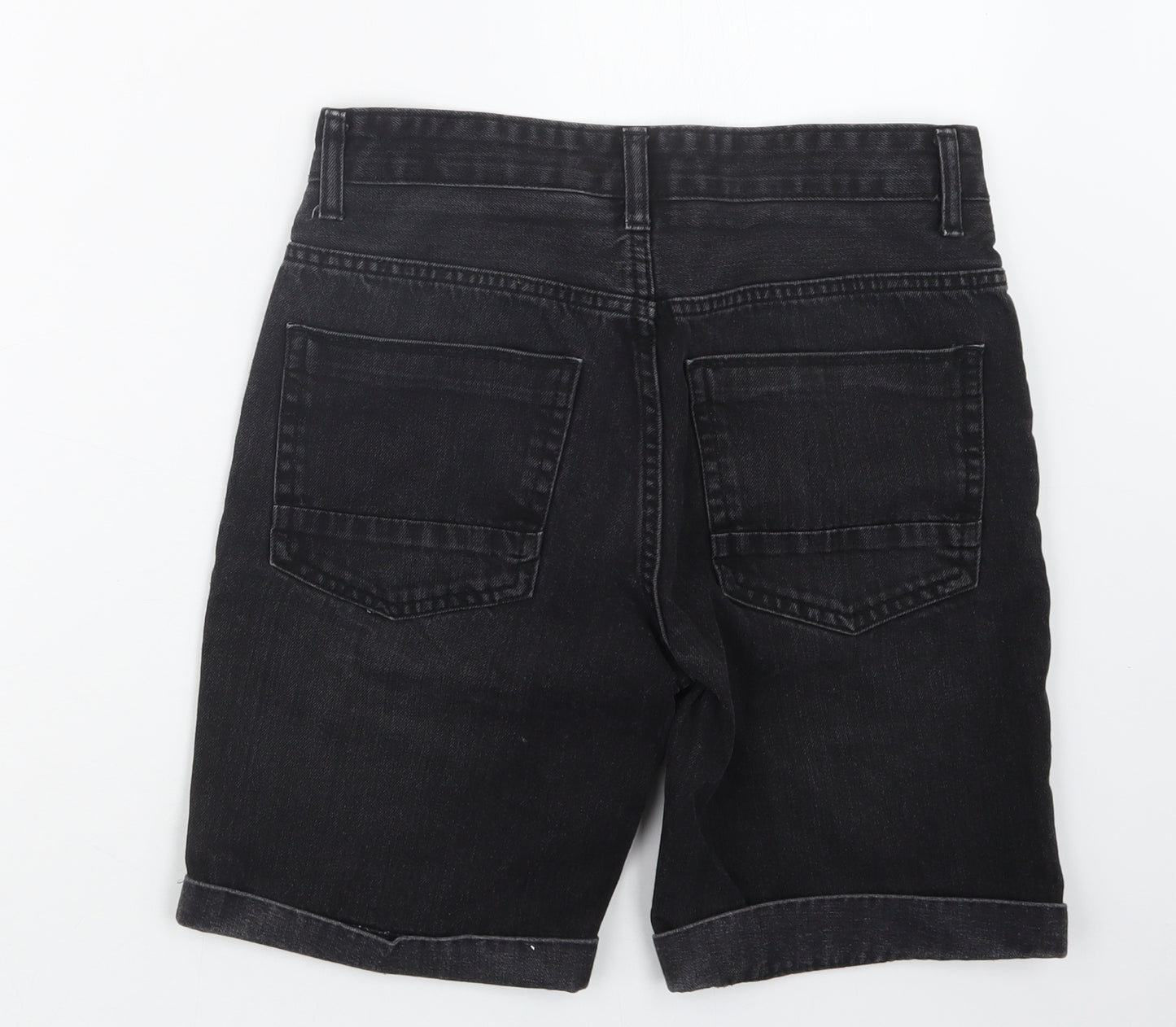 Denim Co. Mens Black  Denim Cargo Shorts Size 30 in