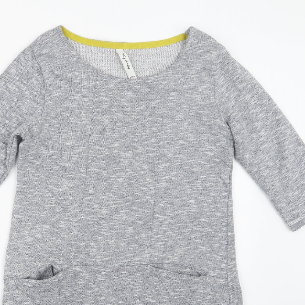 Weird Fish Womens Grey   Pullover Jumper Size 10  - Long
