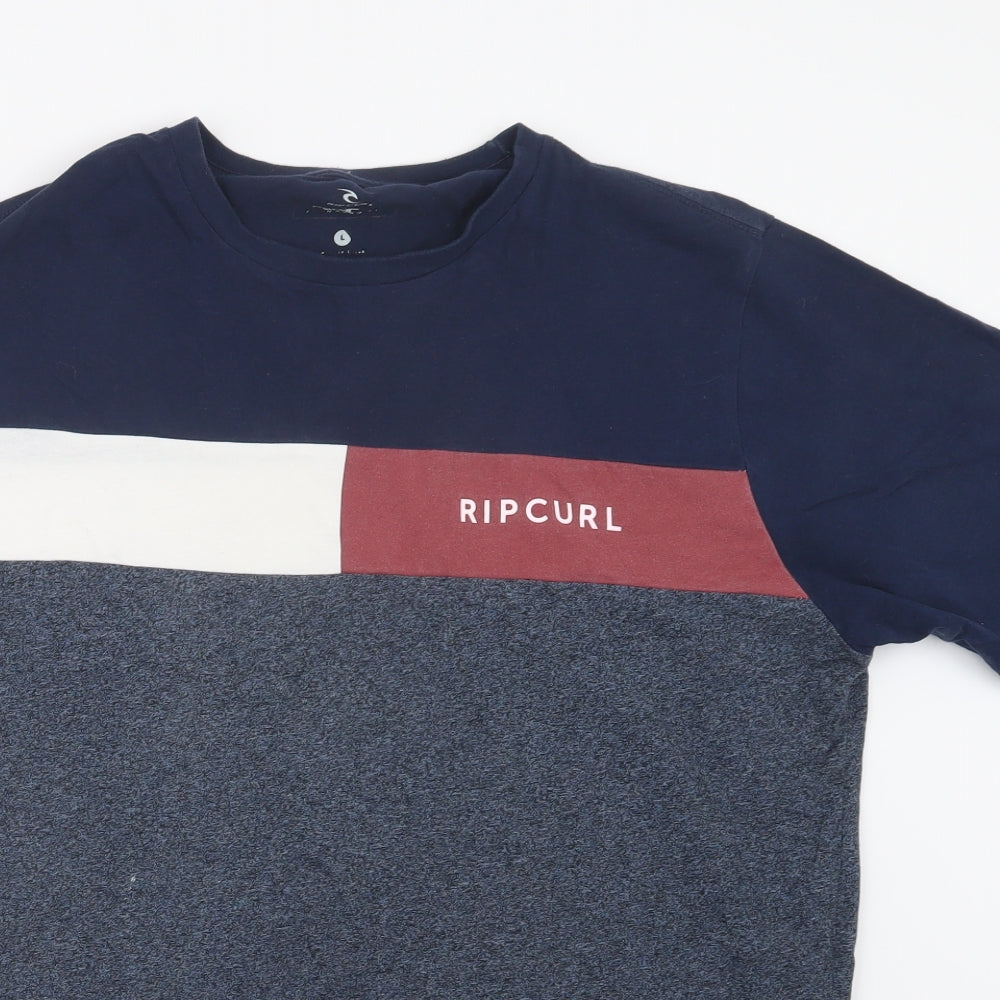 RIP CURL Mens Blue    T-Shirt Size L