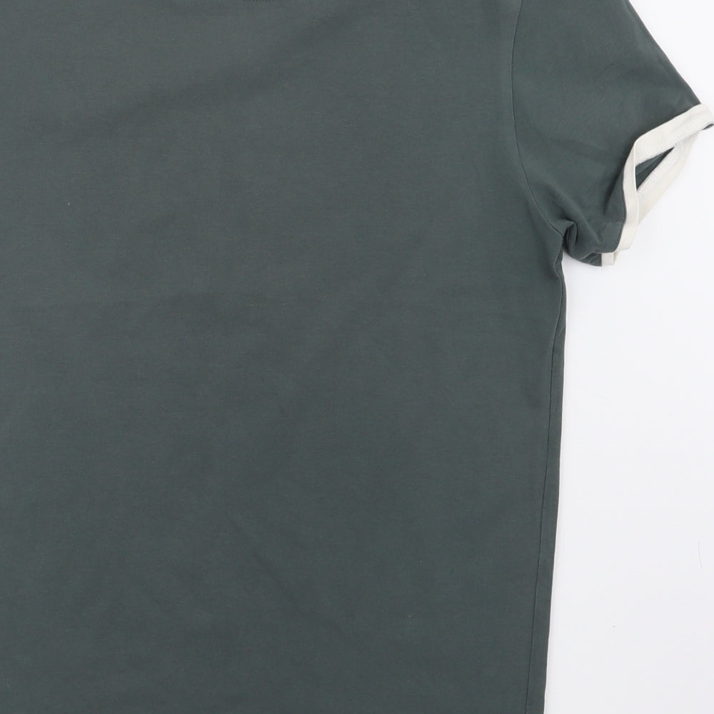 SikSilk Mens Green    T-Shirt Size M
