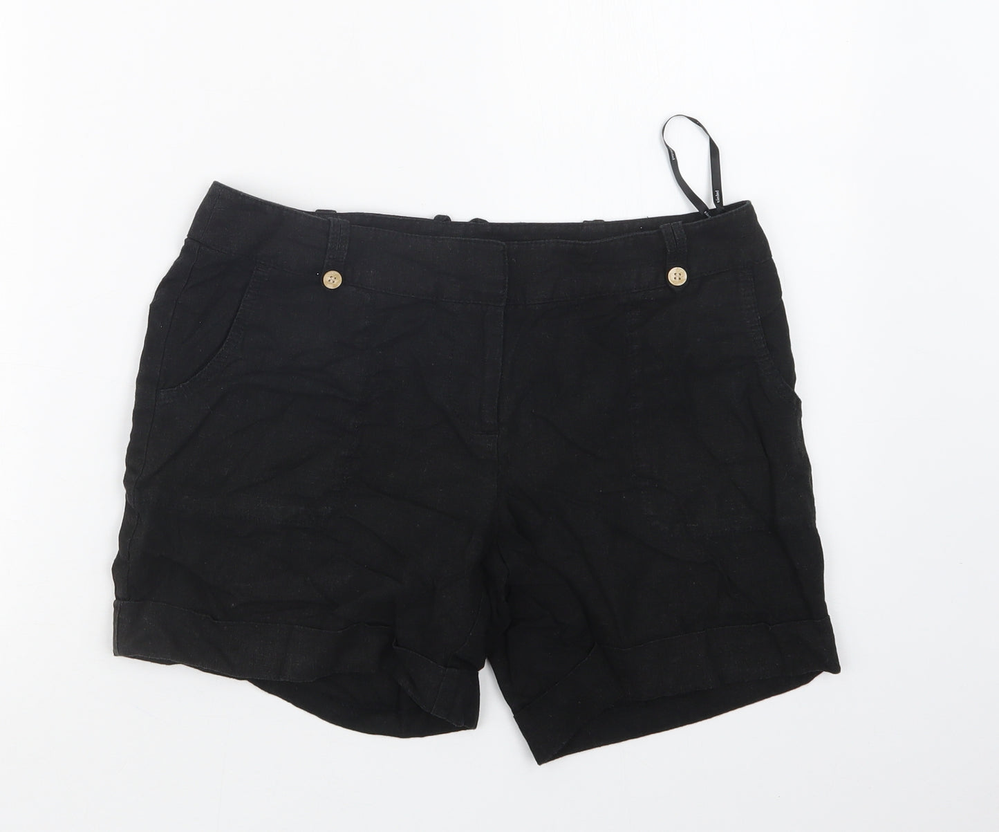 Papaya Womens Black   Boyfriend Shorts Size 10