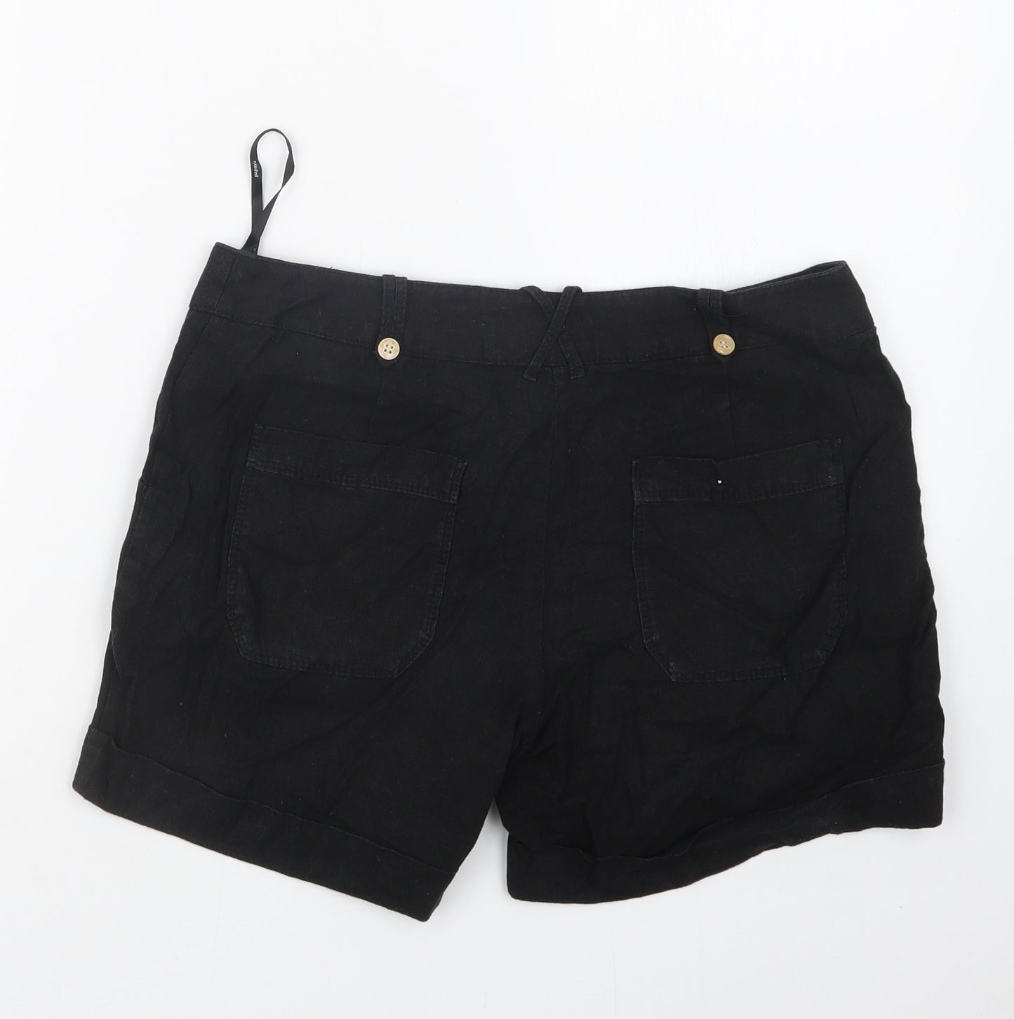 Papaya Womens Black   Boyfriend Shorts Size 10