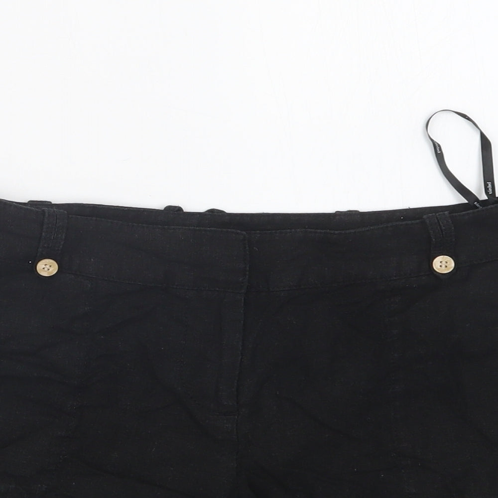 Papaya Womens Black   Boyfriend Shorts Size 10