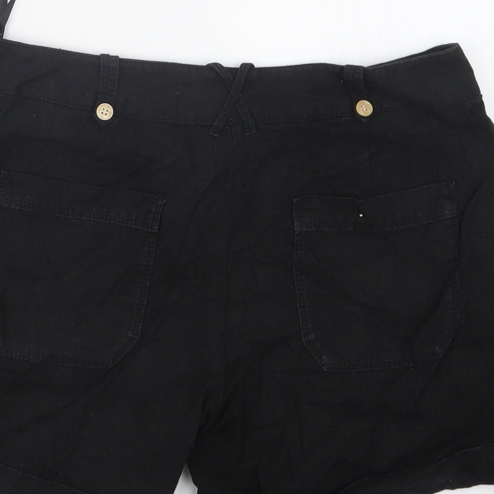 Papaya Womens Black   Boyfriend Shorts Size 10