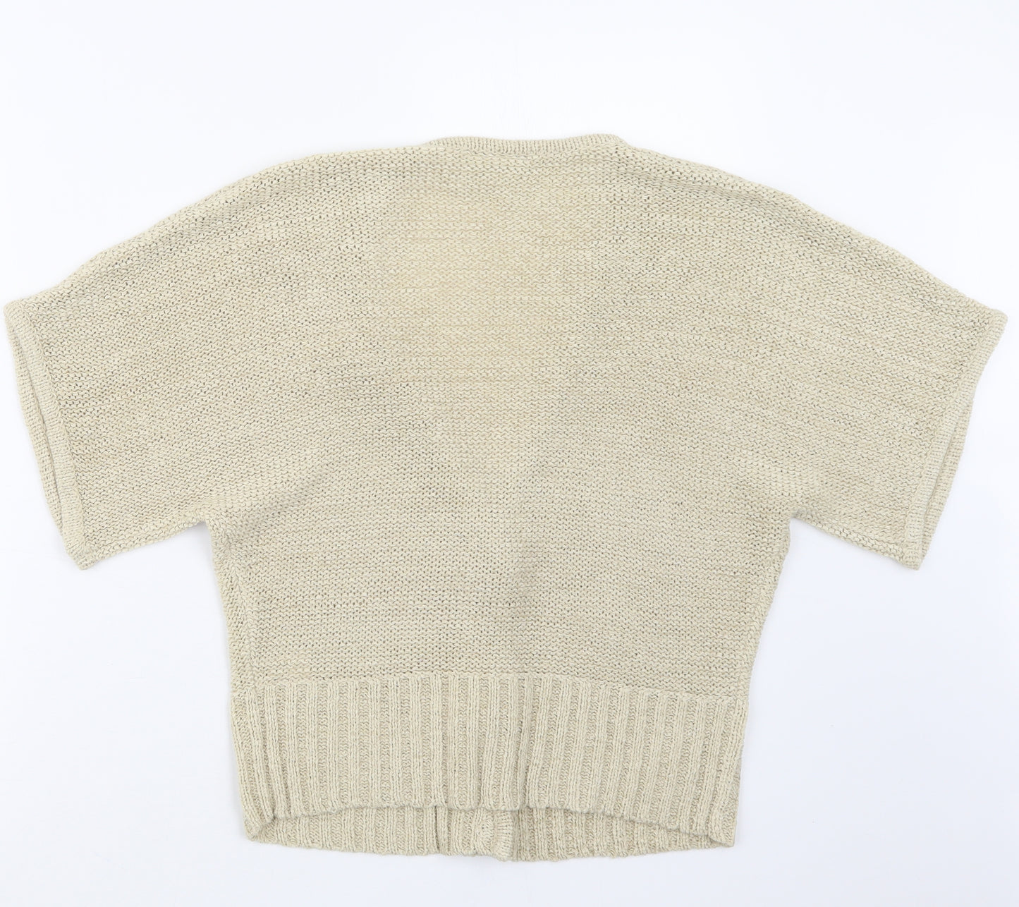 Wallis Womens Beige  Knit Cardigan Jumper Size M