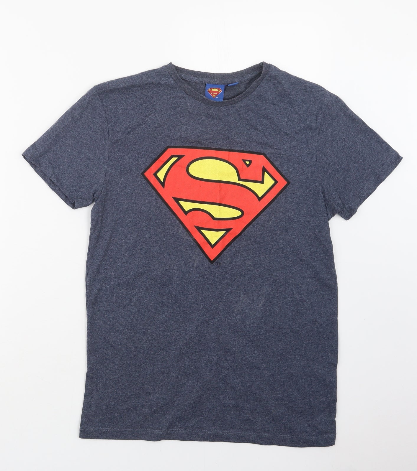 Cedar Wood State Mens Blue    T-Shirt Size S  - Superman