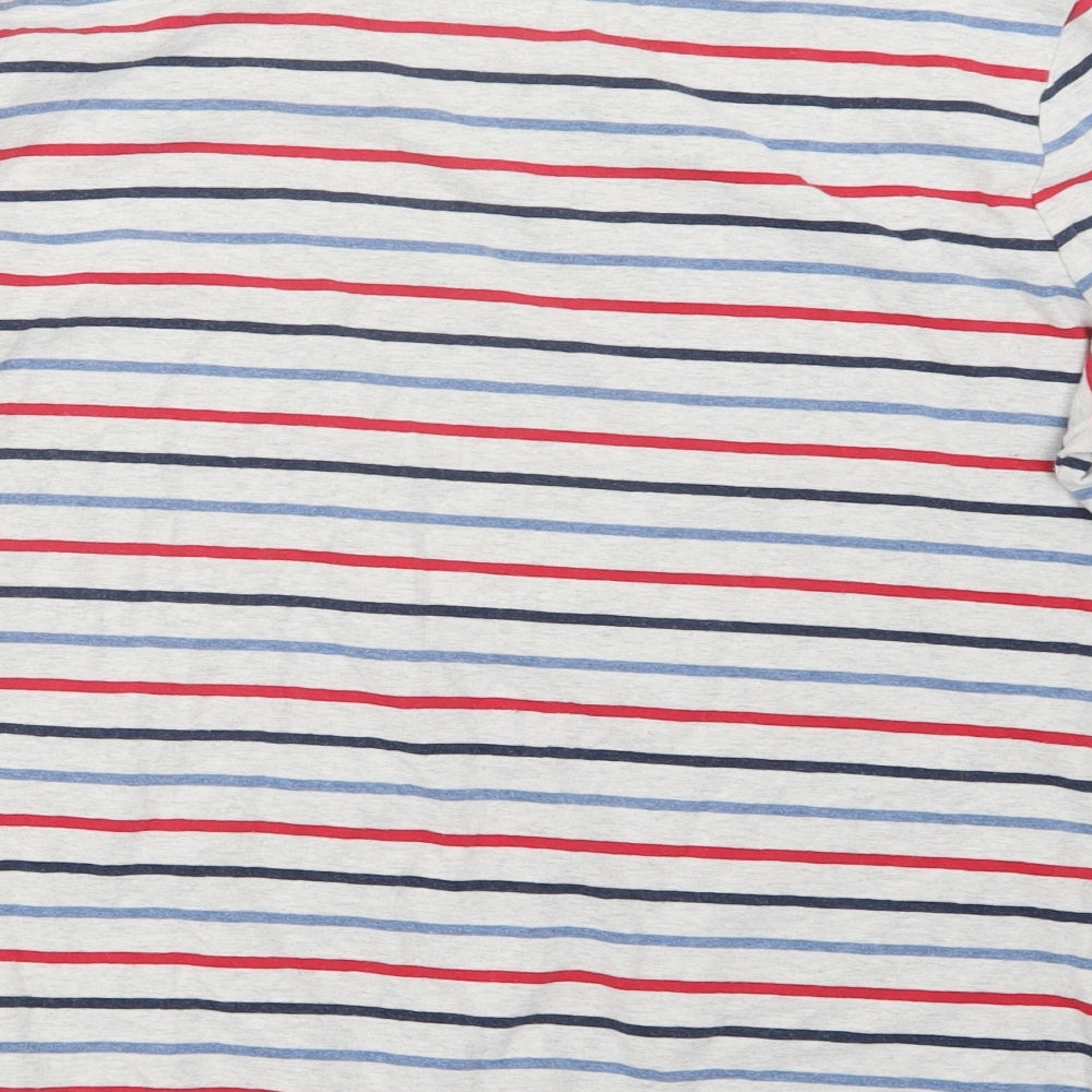 Fat Face Womens Grey Striped  Basic T-Shirt Size 16