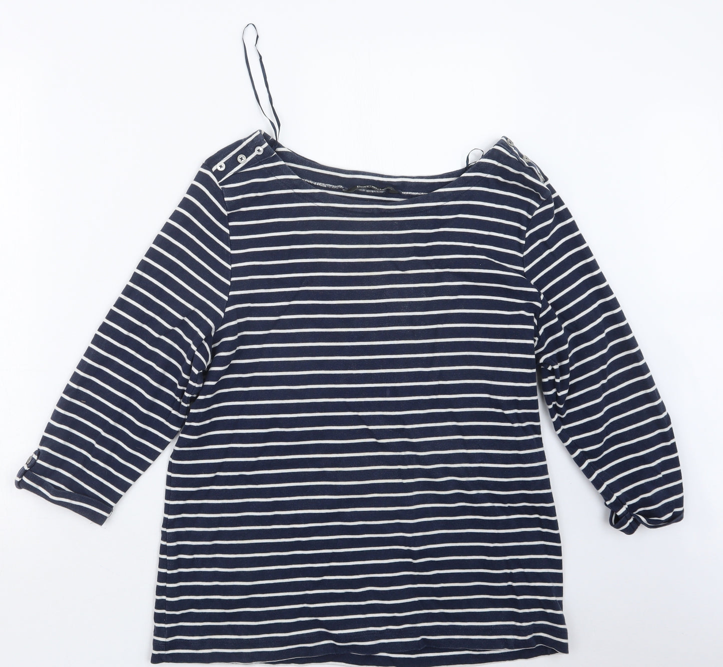 Bonmarché Womens Blue Striped  Pullover Jumper Size 20