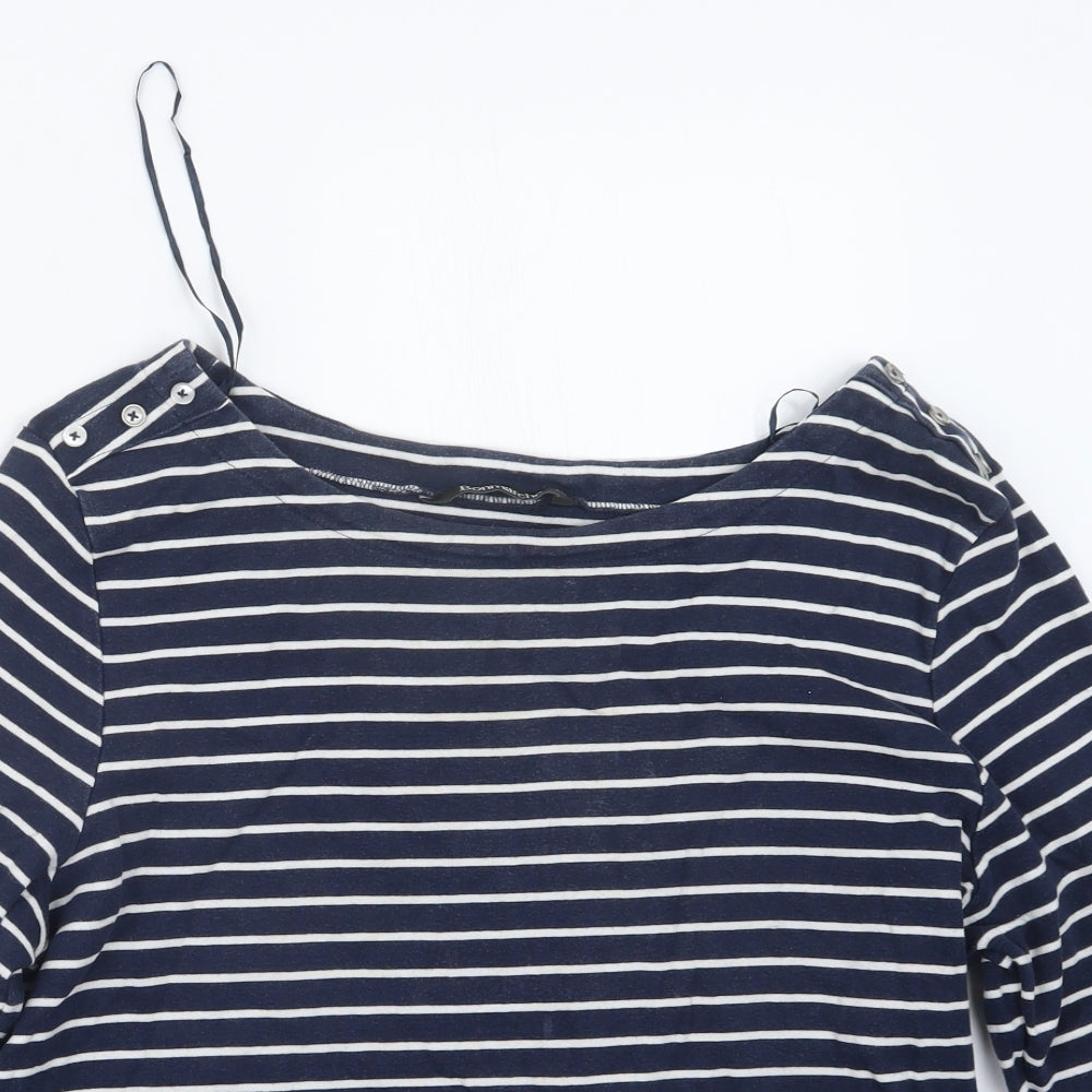 Bonmarché Womens Blue Striped  Pullover Jumper Size 20