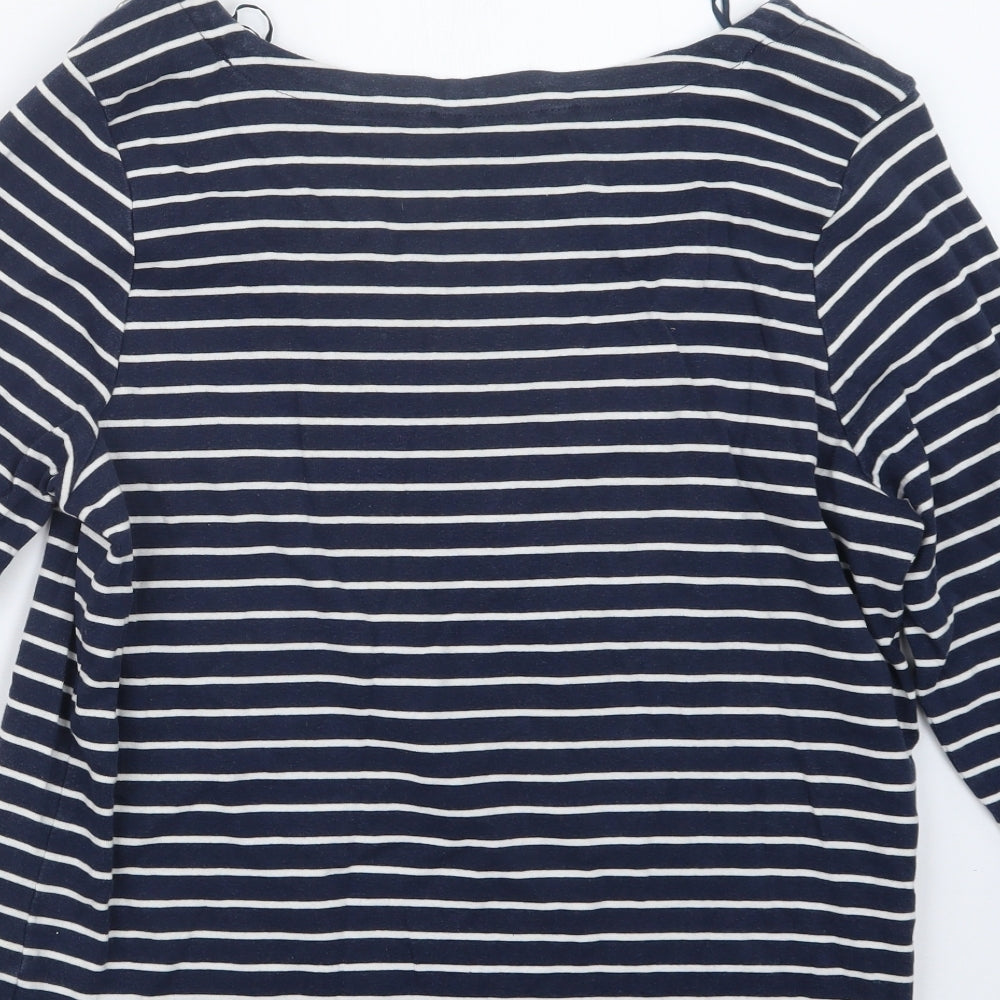 Bonmarché Womens Blue Striped  Pullover Jumper Size 20
