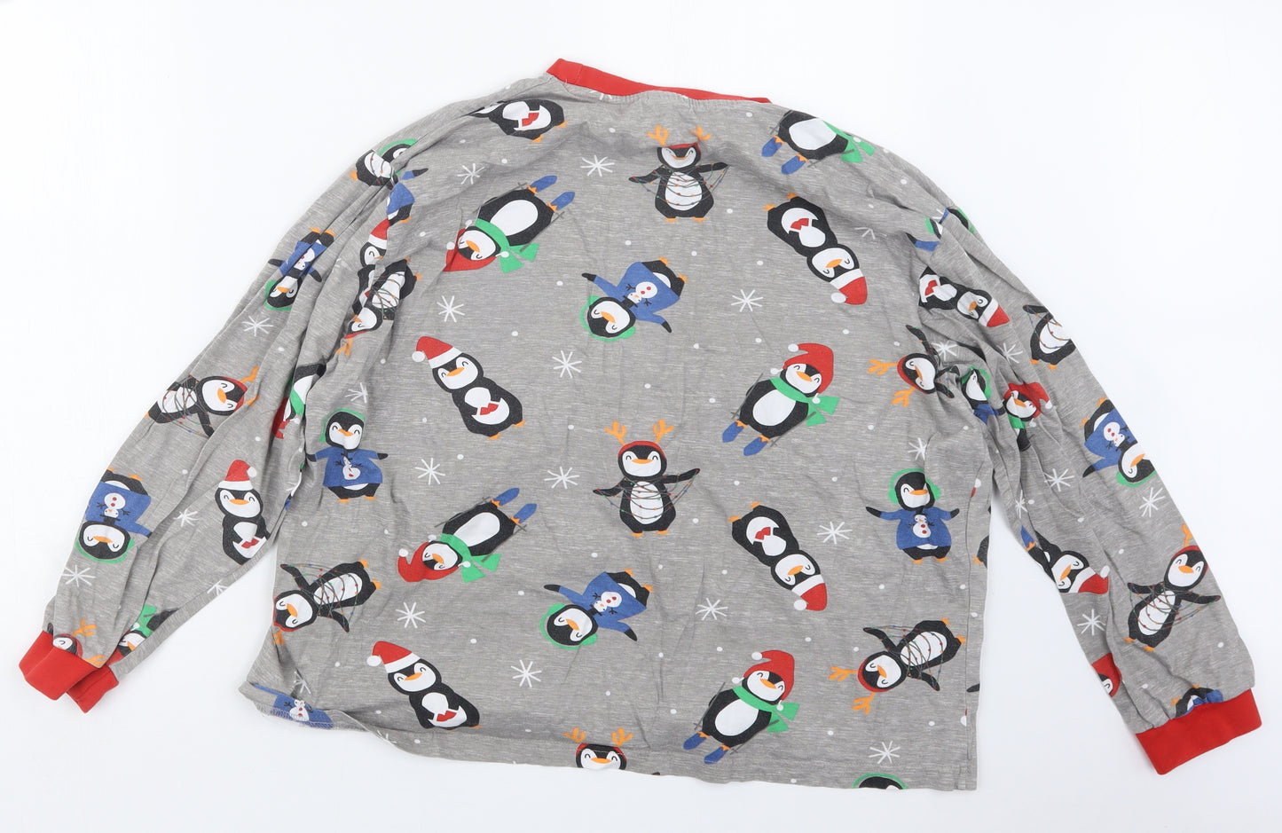 B&M Mens Grey Geometric   Pyjama Set Size XL  - Christmas