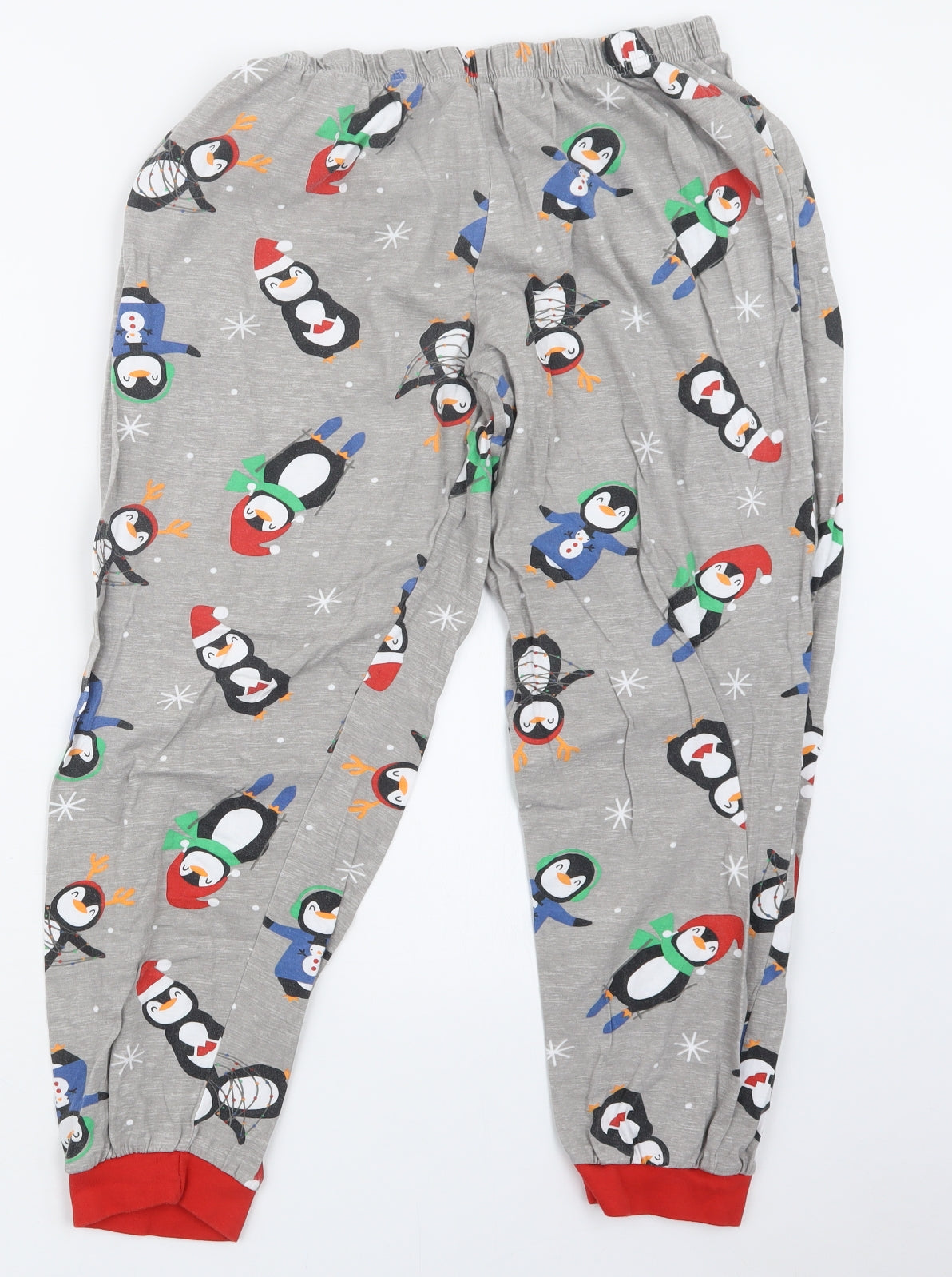 B&M Mens Grey Geometric   Pyjama Pants Size XL  - Christmas