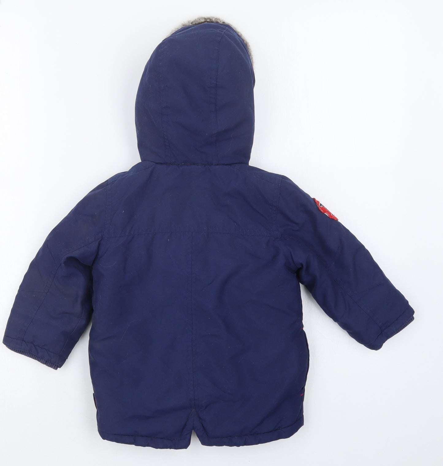 Mothercare Boys Blue   Jacket Coat Size 18-24 Months  - Mickey Mouse