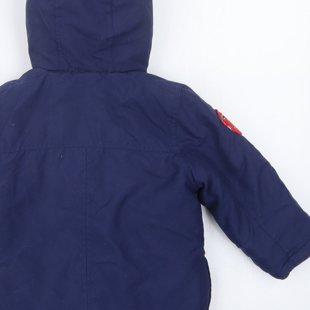 Mothercare Boys Blue   Jacket Coat Size 18-24 Months  - Mickey Mouse