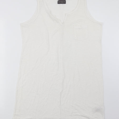 NEXT Womens White   Basic Tank Size 18