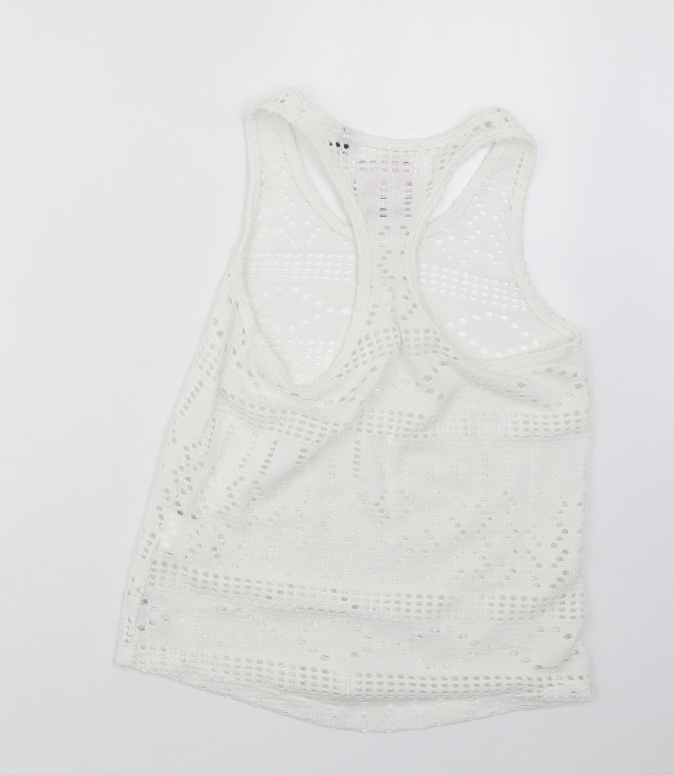 Superdry Womens White  Knit Pullover Jumper Size XS
