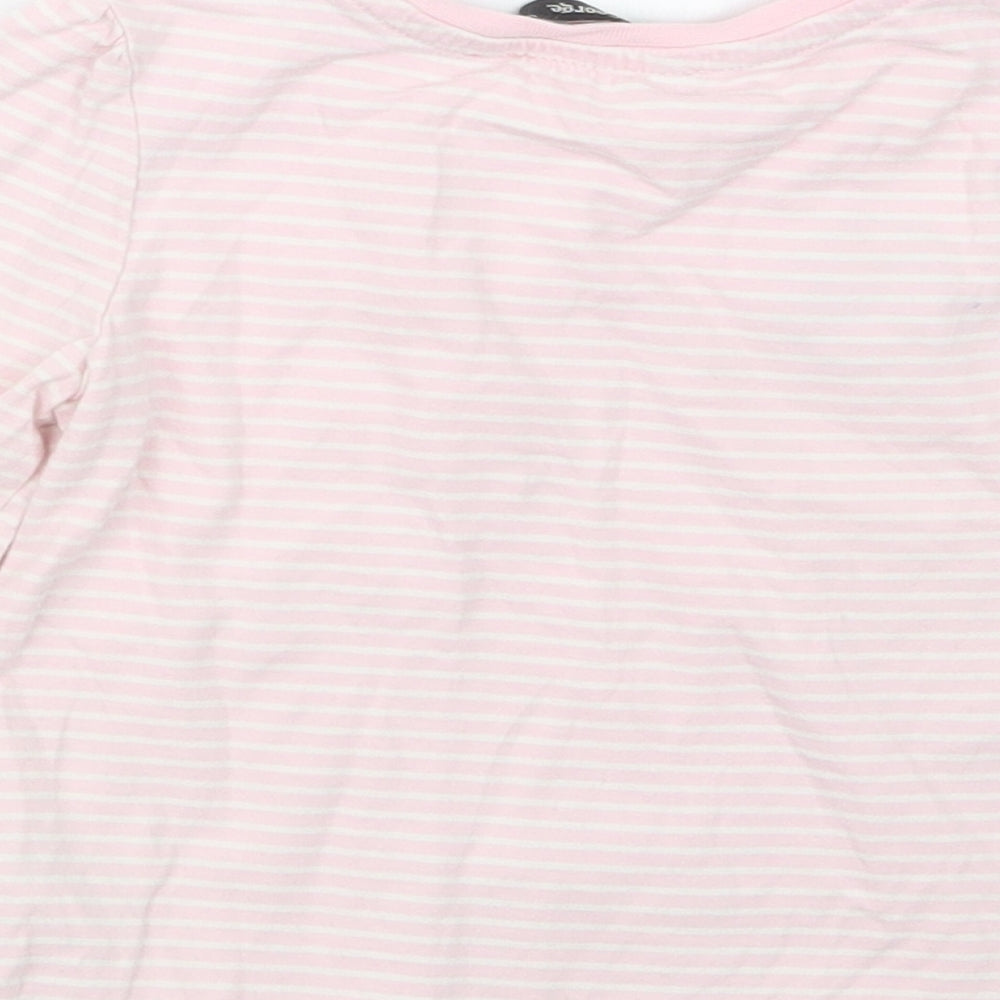 George Girls Pink Spotted  Basic T-Shirt Size 2-3 Years