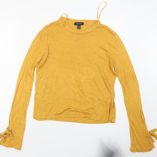 New Look Womens Yellow   Pullover Jumper Size 12