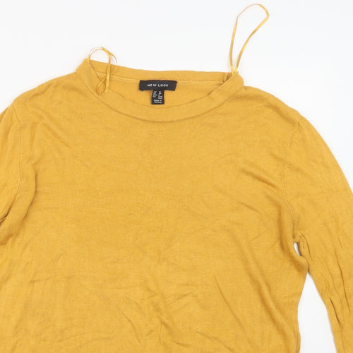 New Look Womens Yellow   Pullover Jumper Size 12
