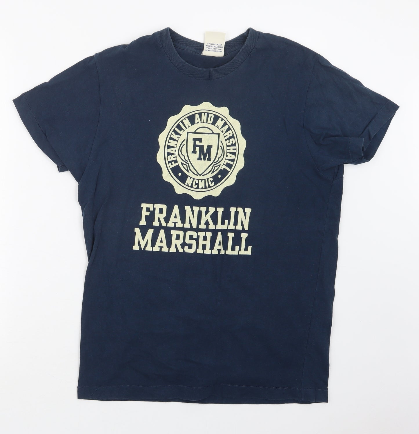 Franklin Marshall Mens Blue    T-Shirt Size M