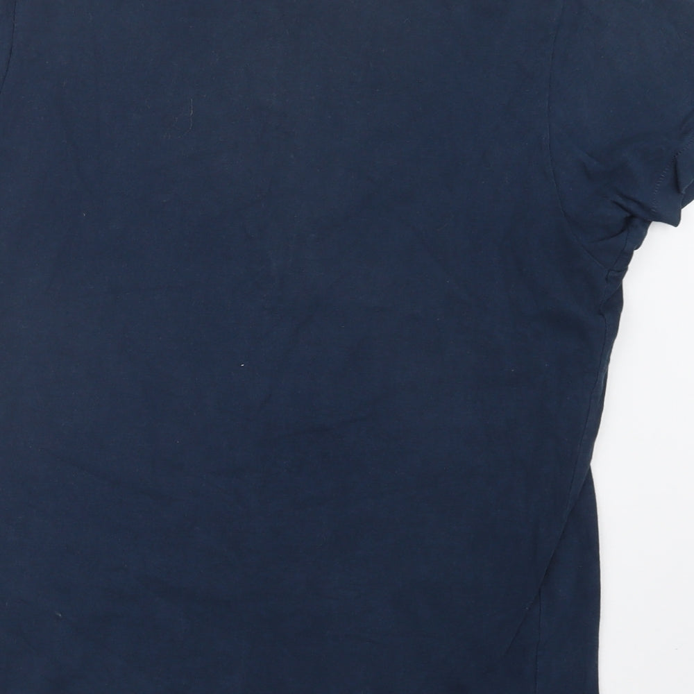 Franklin Marshall Mens Blue    T-Shirt Size M
