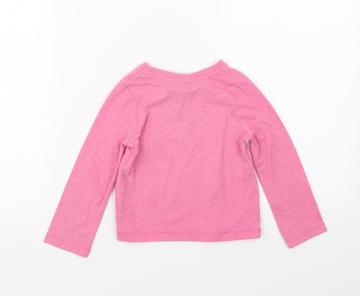 George Girls Pink   Basic T-Shirt Size 2-3 Years