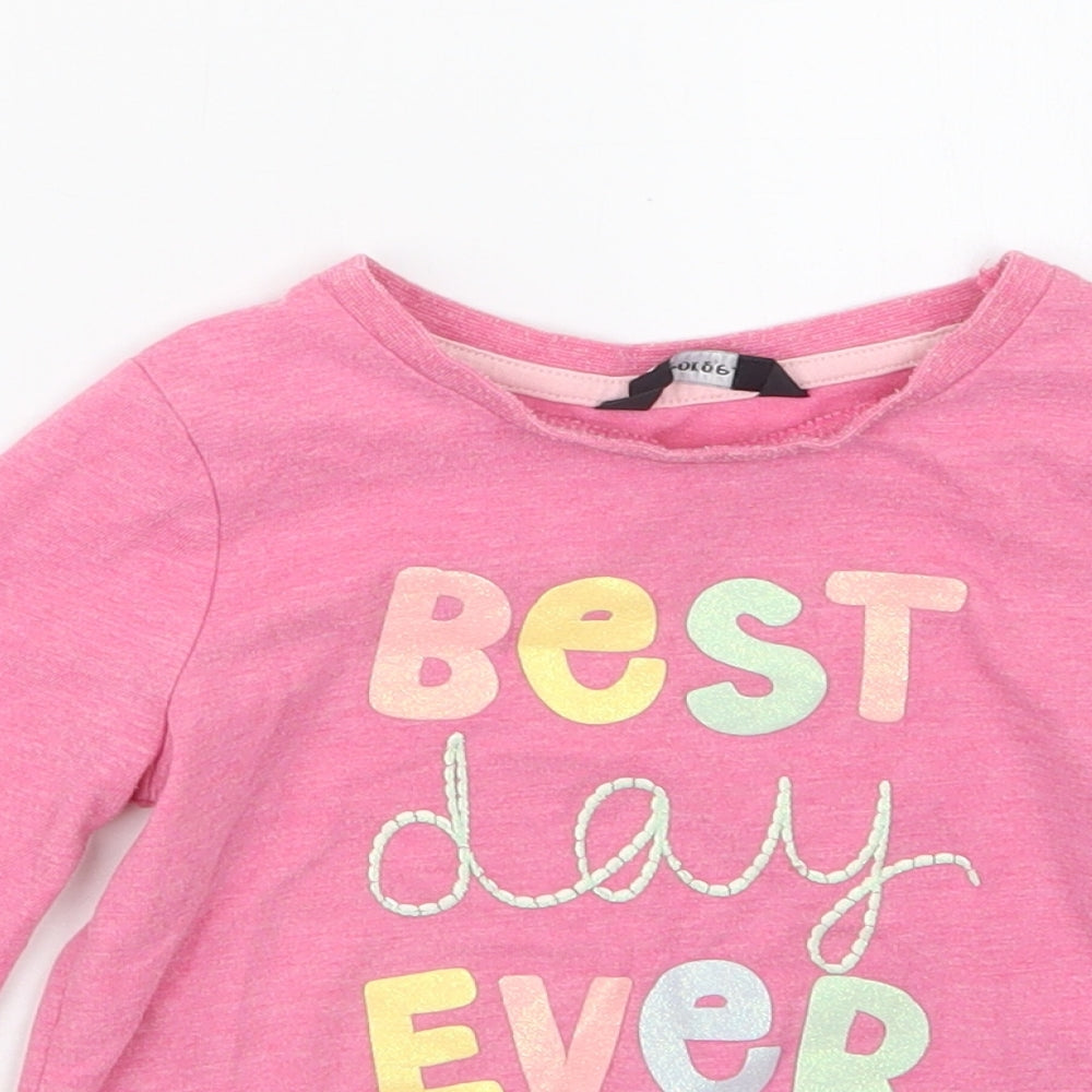 George Girls Pink   Basic T-Shirt Size 2-3 Years