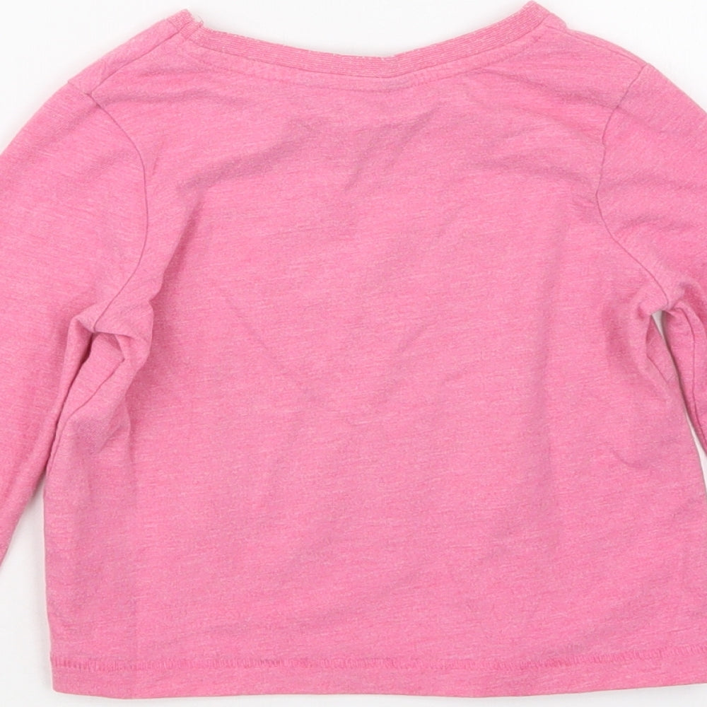 George Girls Pink   Basic T-Shirt Size 2-3 Years