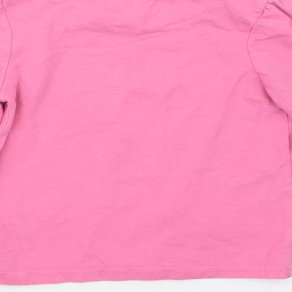 George Girls Pink   Basic T-Shirt Size 2-3 Years