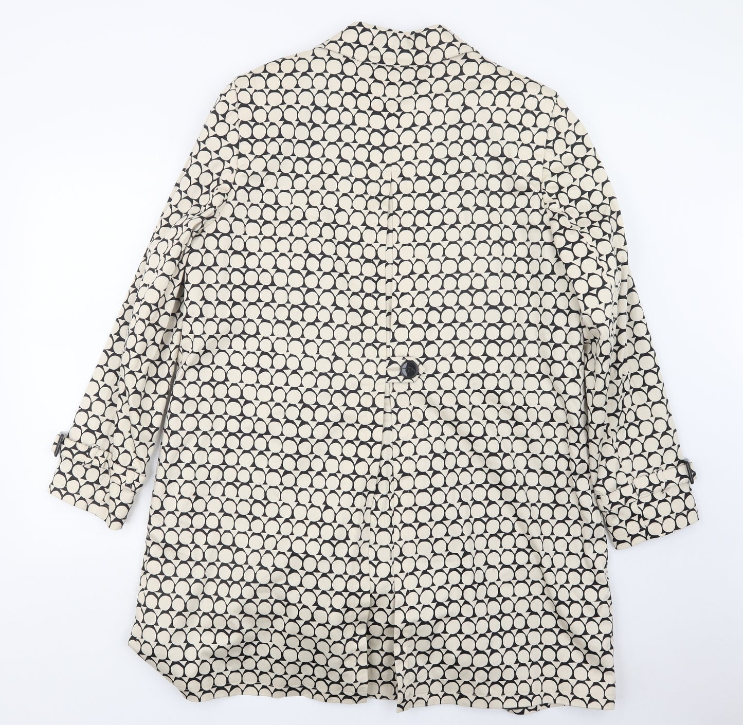 Debenhams Womens Black Geometric  Jacket Coat Size 18
