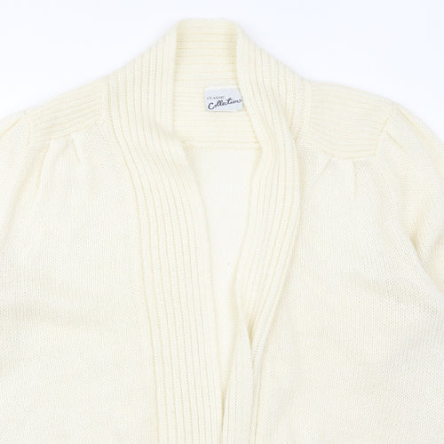 Classic Collections Womens Beige  Knit Cardigan Jumper Size 20