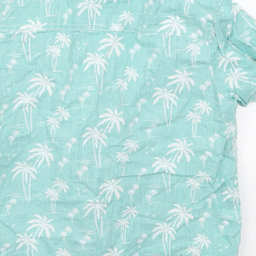 Matalan Boys Blue Floral  Basic Button-Up Size 6-7 Years