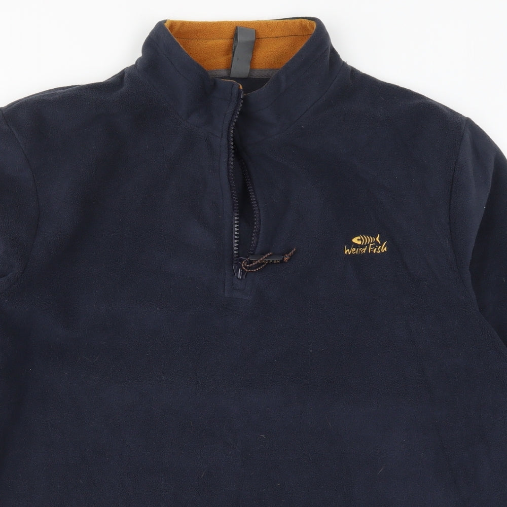 Weird Fish Mens Blue  Fleece Jacket  Size L