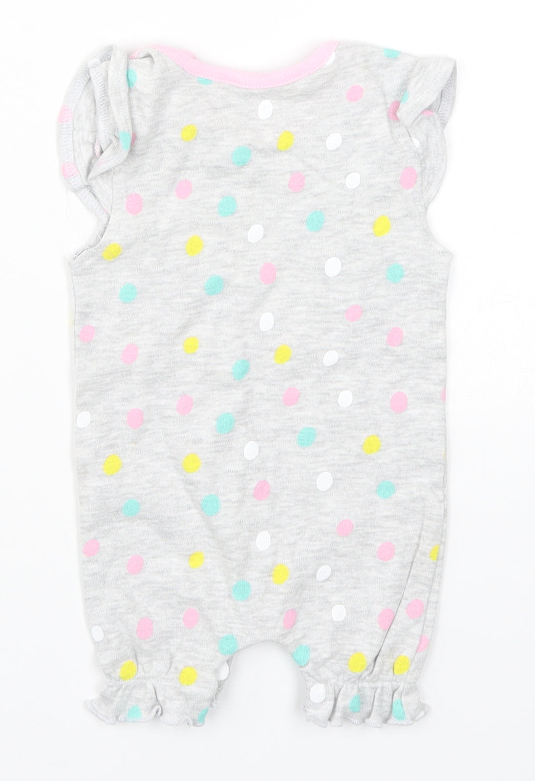 Pep&Co Girls Multicoloured Polka Dot  Romper One-Piece Size 3-6 Months  - Bunnycorn