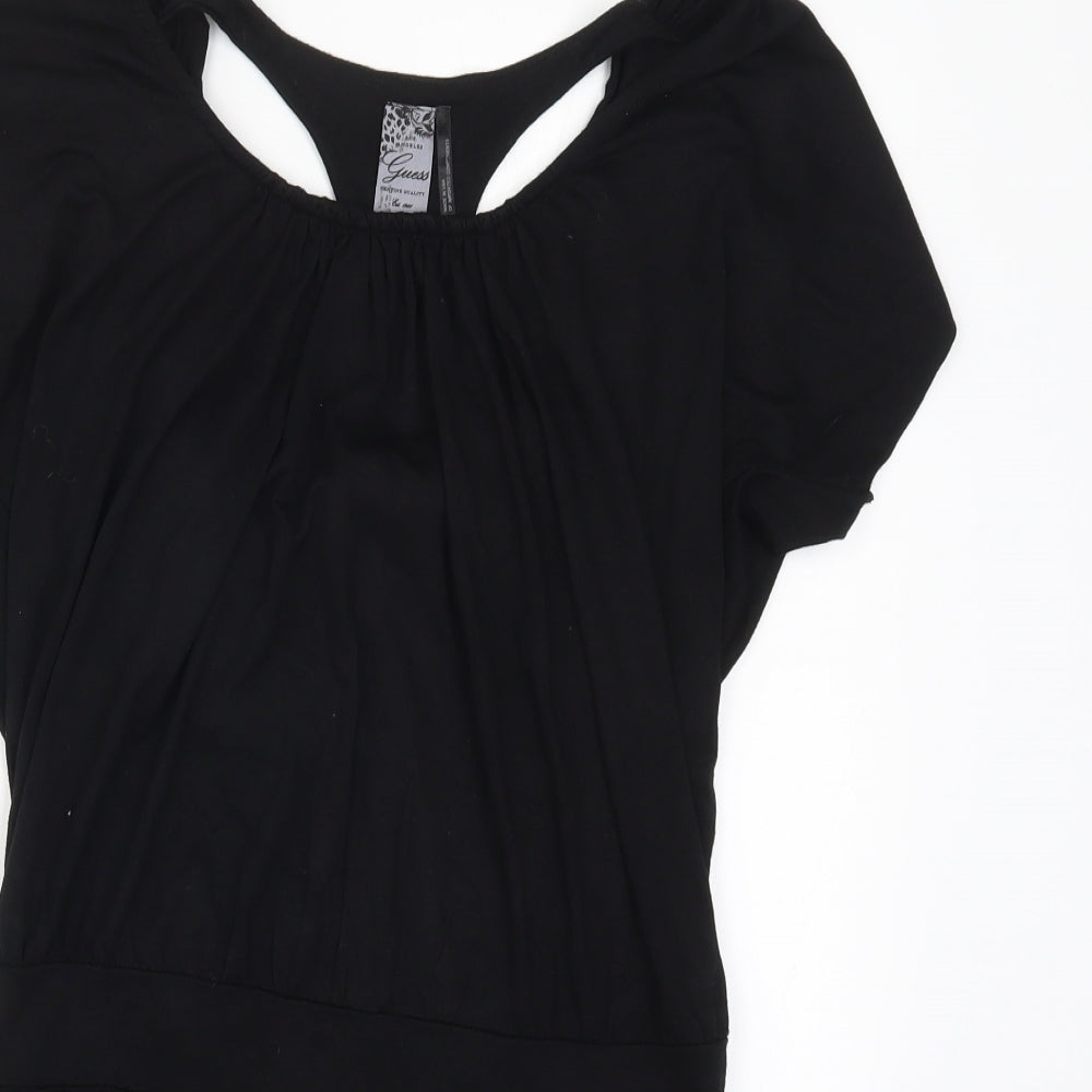 GUESS Womens Black   Basic T-Shirt Size L