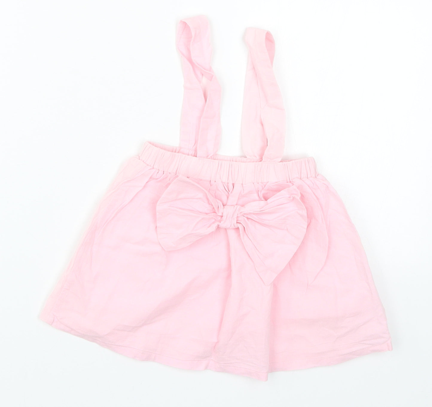 Pat Pat Girls Pink   Skater Skirt Size 3-6 Months  - Suspenders
