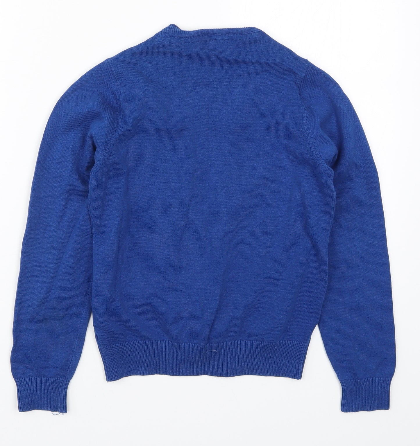 Marks and Spencer Girls Blue  Knit Cardigan Jumper Size 8-9 Years